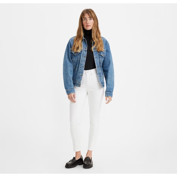 Levi’s 721 HIGH RISE SKINNY WOMEN'S JEANS. White. - Picture 4 of 12